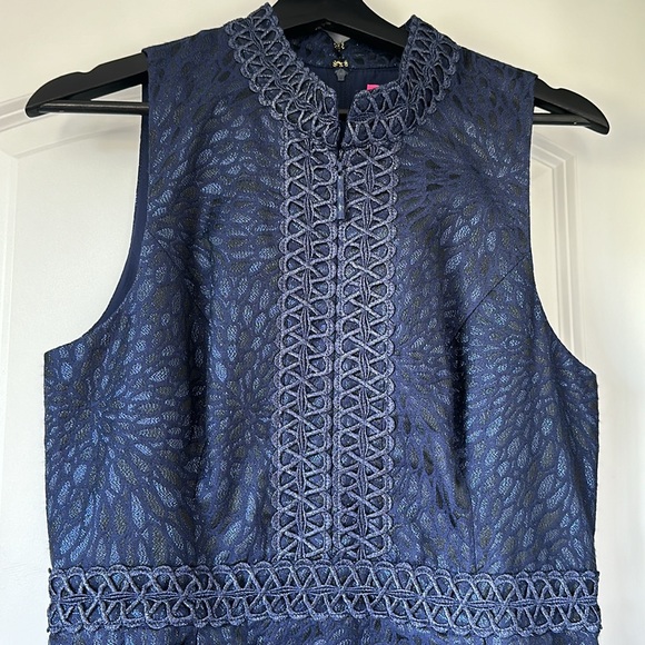Lilly Pulitzer, Size 10 Navy Blue Franci Dress - Picture 3 of 8